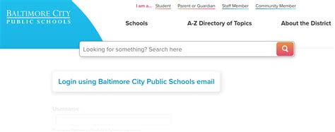 baltimore city public schools login